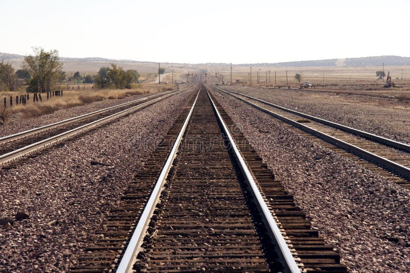 Endless rails in the desert - Utah, USA. Endless rails in the desert - Utah, USA