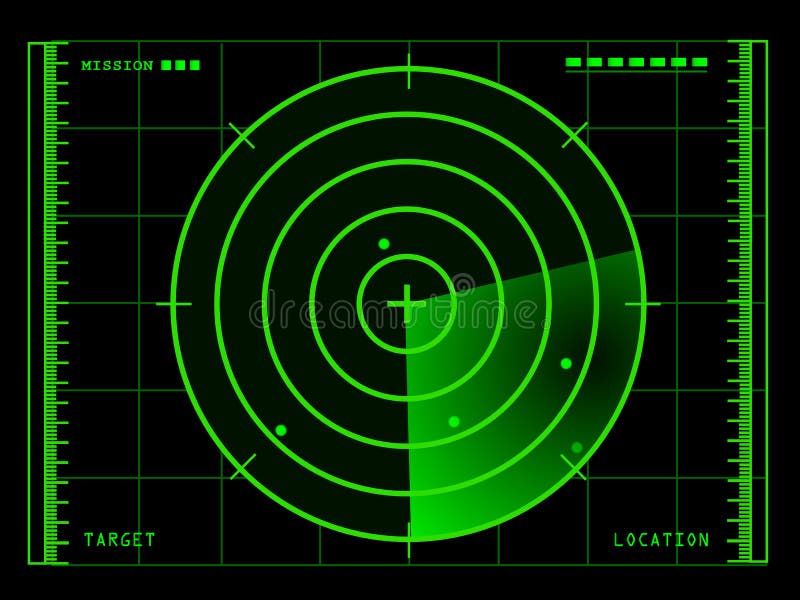 An illustration of a Radar diagram. An additional Vector .Eps file available. ( you can use elements separately ). An illustration of a Radar diagram. An additional Vector .Eps file available. ( you can use elements separately )