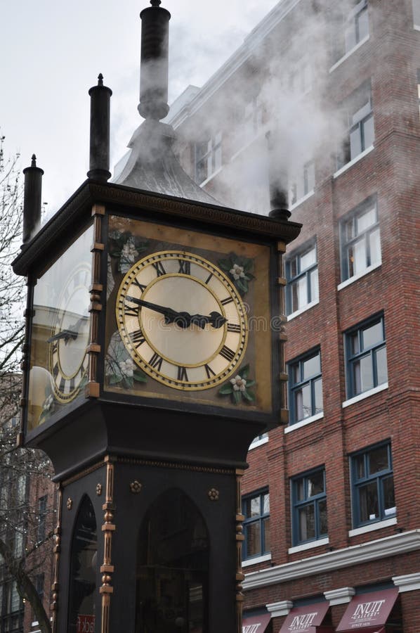 Ρολόι ατμού Gastown στοκ φωτογραφία με δικαίωμα ελεύθερης χρήσης Ρολόι ατμού Gastown στοκ φωτογραφία με δικαίωμα ελεύθερης χρήσης