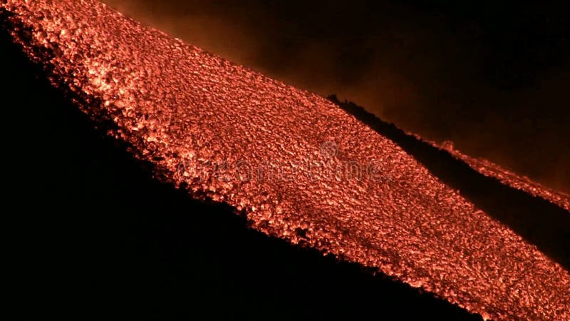 Ροή λάβας του ηφαιστείου Etna, Ιταλία