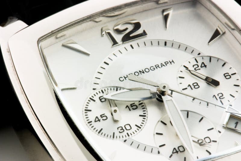 Close-up shot of a wristwatch. Close-up shot of a wristwatch