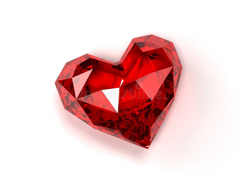 3d rendered illustration of an isolated expensive ruby on white background. 3d rendered illustration of an isolated expensive ruby on white background
