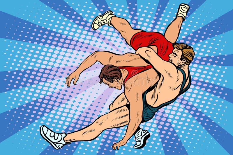 Ρωμαϊκά παλεύοντας άτομα Greco διανυσματική απεικόνιση Ρωμαϊκά παλεύοντας άτομα Greco διανυσματική απεικόνιση