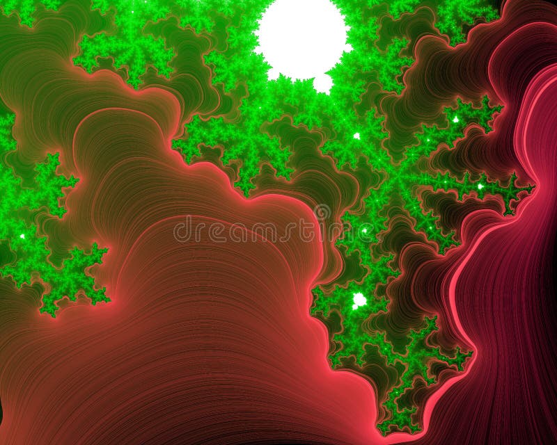 Ρόδινο πράσινο fractal υπόβαθρο, flowery γεωμετρία απεικόνιση αποθεμάτων Ρόδινο πράσινο fractal υπόβαθρο, flowery γεωμετρία απεικόνιση αποθεμάτων