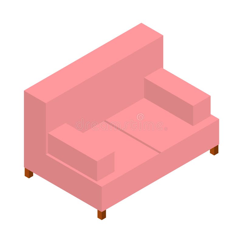 Ρόδινος καναπές Isometric διανυσματική απεικόνιση, Ιστός, ντεκόρ, τυπωμένη ύλη, εφαρμογή στο άσπρο υπόβαθρο διανυσματική απεικόνιση Ρόδινος καναπές Isometric διανυσματική απεικόνιση, Ιστός, ντεκόρ, τυπωμένη ύλη, εφαρμογή στο άσπρο υπόβαθρο διανυσματική απεικόνιση