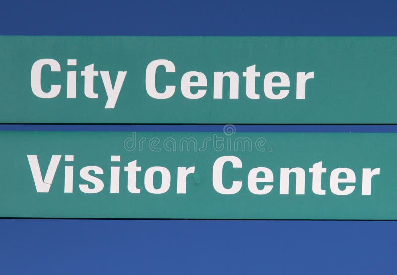 Σήμα κέντρου επισκεπτών Generic City Center