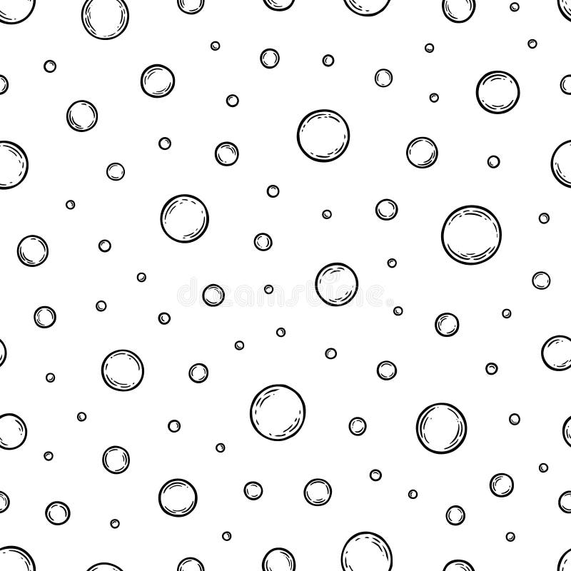 Soap bubbles. Seamless pattern. Cleaning concept. Water background. Hand drawn texture. Design wallpapers for prints bodycare, shampoo, toiletries. Vector. Soap bubbles. Seamless pattern. Cleaning concept. Water background. Hand drawn texture. Design wallpapers for prints bodycare, shampoo, toiletries. Vector