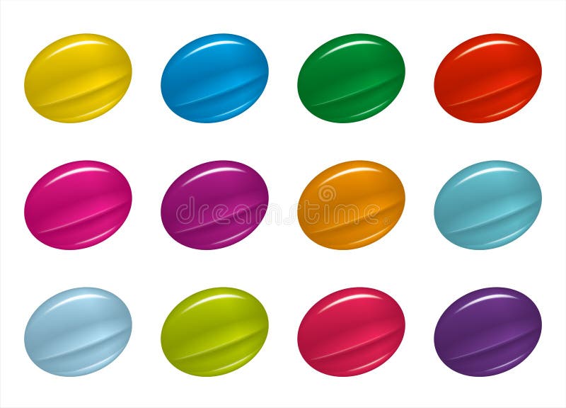 Colorful Candy created with the help of mesh tool in computer software. Colorful Candy created with the help of mesh tool in computer software