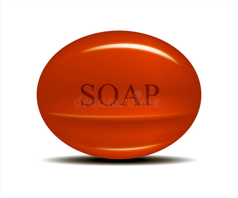 Soap bar created with the help of mesh tool in computer software. Soap bar created with the help of mesh tool in computer software