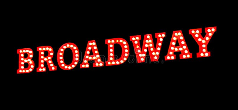 Σημάδι φω'των Broadway στοκ φωτογραφία με δικαίωμα ελεύθερης χρήσης Σημάδι φω'των Broadway στοκ φωτογραφία με δικαίωμα ελεύθερης χρήσης