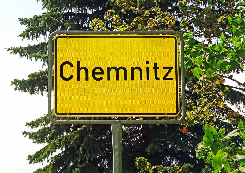 City sign of Chemnitz (Germany). City sign of Chemnitz (Germany)