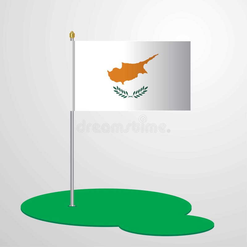 Σημαία της Κύπρου, απεικόνιση Απεικόνιση αποθεμάτων - εικονογραφία από