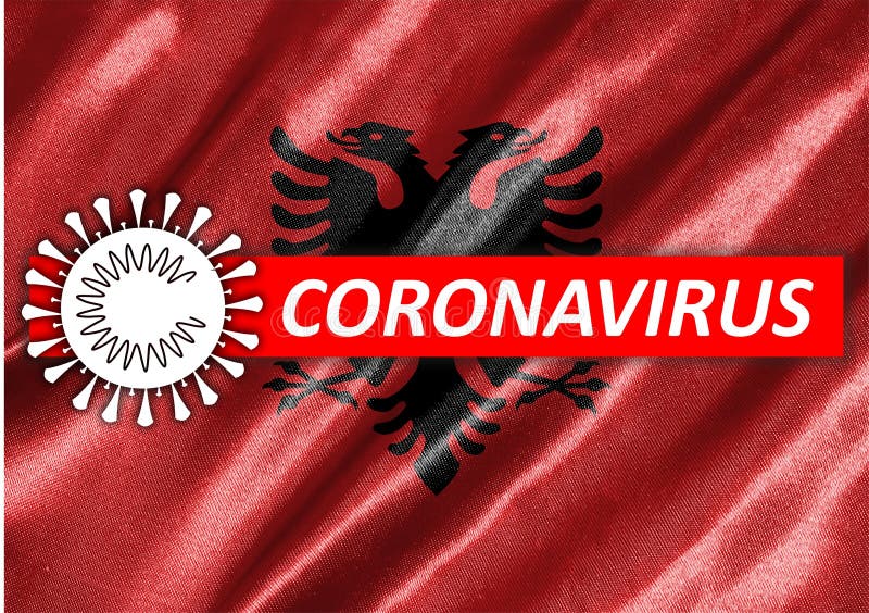 σημαία της αλβανίας απεικόνιση αποθεμάτων