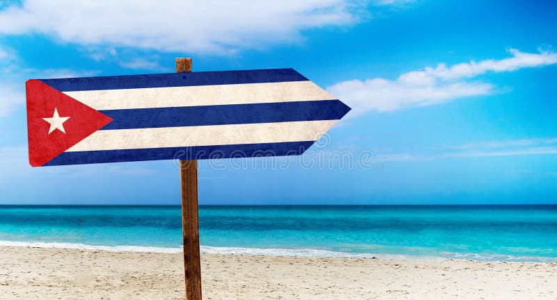 Σημαία της Κούβας στο ξύλινο επιτραπέζιο σημάδι στο υπόβαθρο παραλιών Είναι θερινό σημάδι της Κούβας ελεύθερη απεικόνιση δικαιώματος Σημαία της Κούβας στο ξύλινο επιτραπέζιο σημάδι στο υπόβαθρο παραλιών Είναι θερινό σημάδι της Κούβας ελεύθερη απεικόνιση δικαιώματος