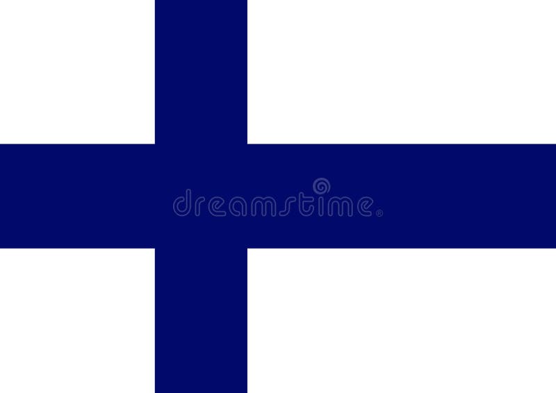 σημαία της Φινλανδίας διανυσματική απεικόνιση σημαία της Φινλανδίας διανυσματική απεικόνιση