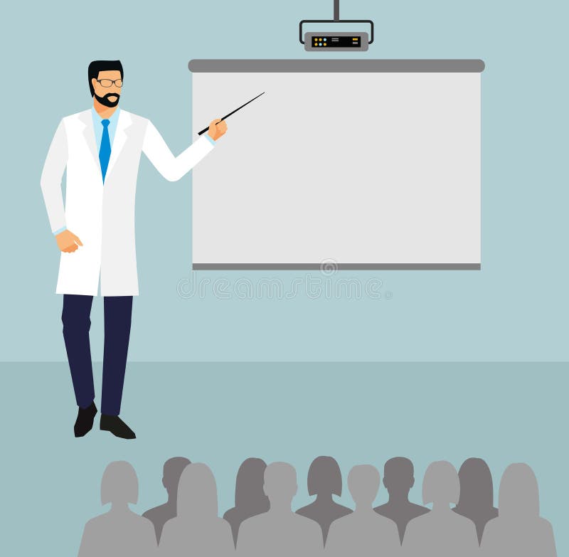 Σημεία γιατρών στο flipchart γιατρός που κρατά ένα ραβδί δεικτών Γιατρός με το δείκτη στη στάση παρουσίασης διάλεξη, σεμινάριο, έ ελεύθερη απεικόνιση δικαιώματος Σημεία γιατρών στο flipchart γιατρός που κρατά ένα ραβδί δεικτών Γιατρός με το δείκτη στη στάση παρουσίασης διάλεξη, σεμινάριο, έ ελεύθερη απεικόνιση δικαιώματος