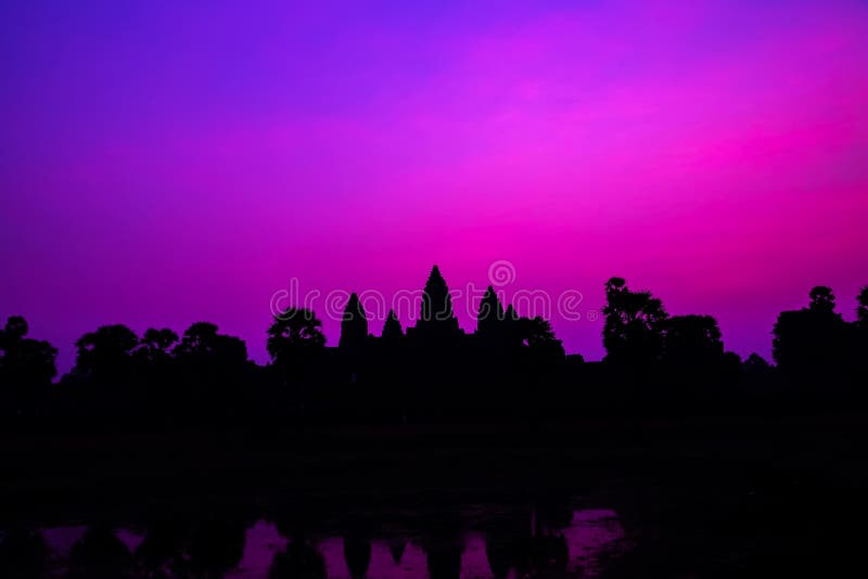 Panorama Mist sunrise tropical Angkor wat Siem Reap in Cambodia. Panorama Mist sunrise tropical Angkor wat Siem Reap in Cambodia.