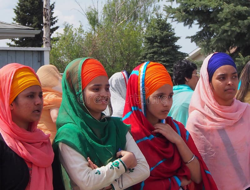 Σιχ γυναίκες στον εορτασμό Vaisakhi στοκ φωτογραφία με δικαίωμα ελεύθερης χρήσης