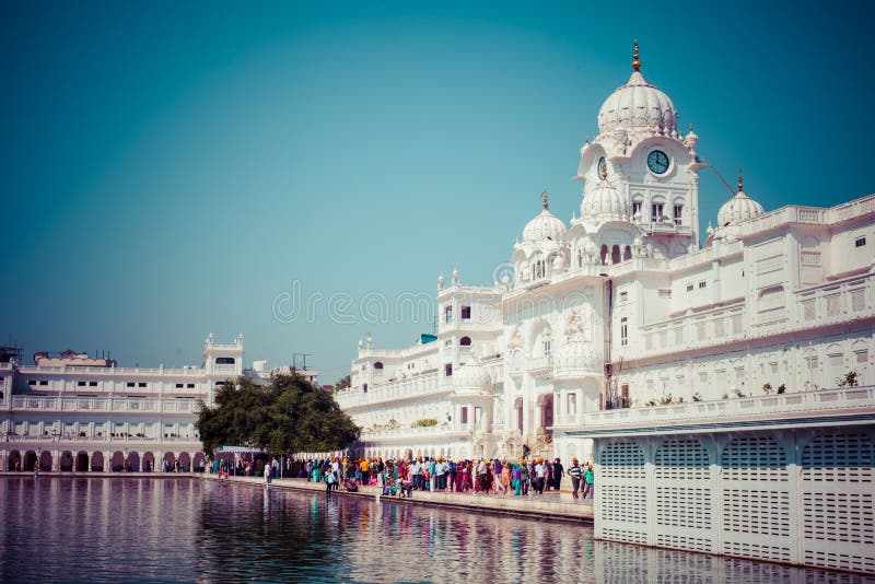 Σιχ χρυσός ναός gurdwara (Harmandir Sahib). Amritsar, Punjab, Ινδία στοκ εικόνα Σιχ χρυσός ναός gurdwara (Harmandir Sahib). Amritsar, Punjab, Ινδία στοκ εικόνα