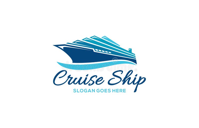 Design a vector illustration of yacht Cruise Ship in a blue ocean, isolated on white background. Design a vector illustration of yacht Cruise Ship in a blue ocean, isolated on white background