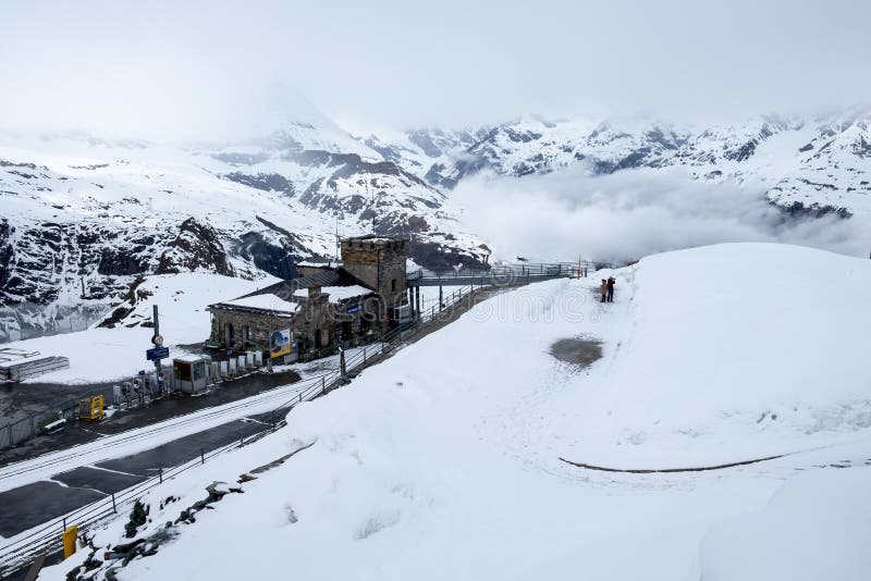 Σκηνή χιονιού στον παράδεισο παγετώνων Gornergrat στοκ φωτογραφίες με δικαίωμα ελεύθερης χρήσης Σκηνή χιονιού στον παράδεισο παγετώνων Gornergrat στοκ φωτογραφίες με δικαίωμα ελεύθερης χρήσης
