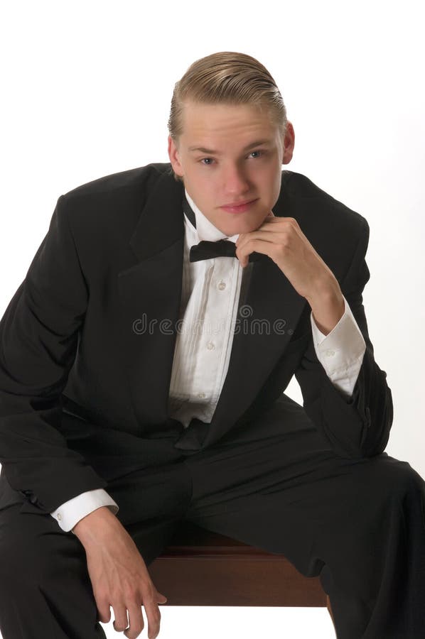 A young man with tuxedo. A young man with tuxedo