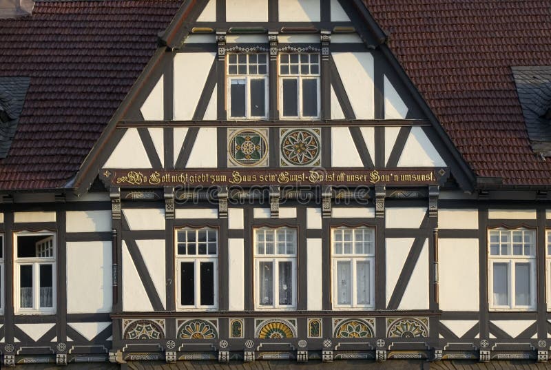 Half-timbered house on a market place in Germany in the morning sun. Technical details: Canon EOS 300D, 75-300mm lens at 75mm, 1/125s, f/7.1, 100 ASA, tripod, shot in RAW format. Half-timbered house on a market place in Germany in the morning sun. Technical details: Canon EOS 300D, 75-300mm lens at 75mm, 1/125s, f/7.1, 100 ASA, tripod, shot in RAW format.