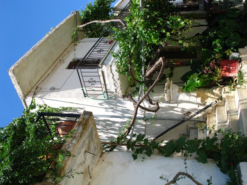 σπίτι της Κρήτης χαρακτηρι&si στοκ φωτογραφία