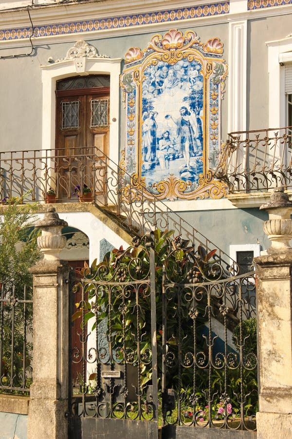 σπίτι χαρακτηριστικό Κοΐμπρα Πορτογαλία στοκ εικόνες