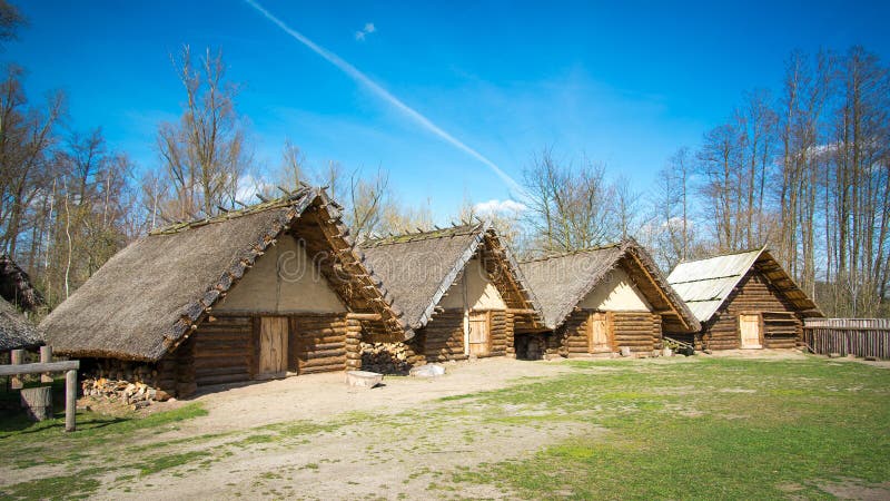 Οι οικίες του οικισμού Μπισκούπιν στοκ εικόνες