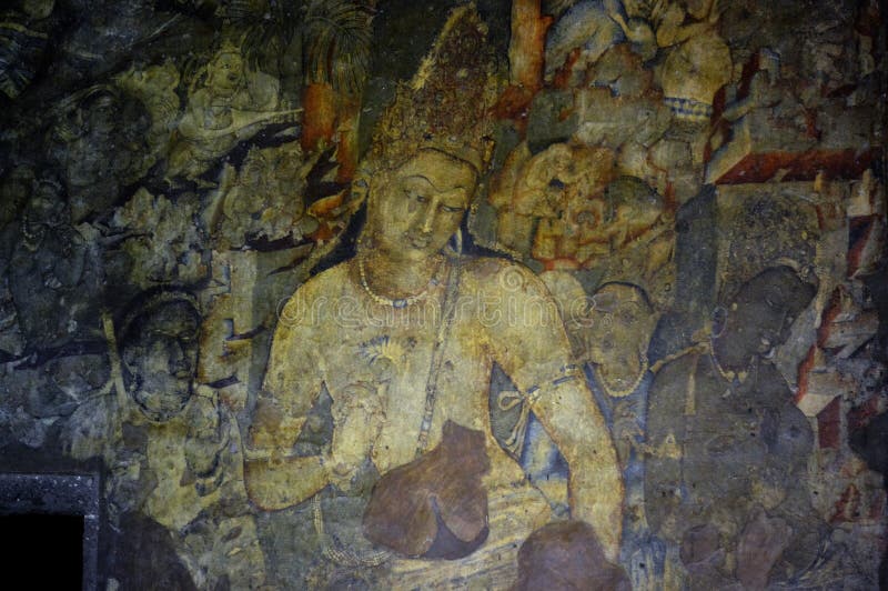 Σπηλιές Ajanta, Ινδία στοκ εικόνες Σπηλιές Ajanta, Ινδία στοκ εικόνες