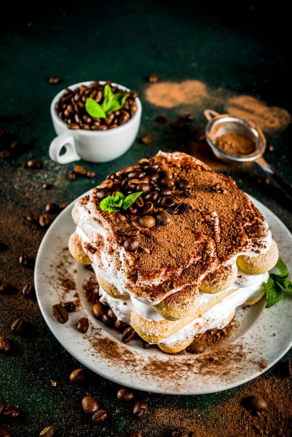 Σπιτικό tiramisu επιδορπίων στο πιάτο στοκ εικόνες με δικαίωμα ελεύθερης χρήσης Σπιτικό tiramisu επιδορπίων στο πιάτο στοκ εικόνες με δικαίωμα ελεύθερης χρήσης