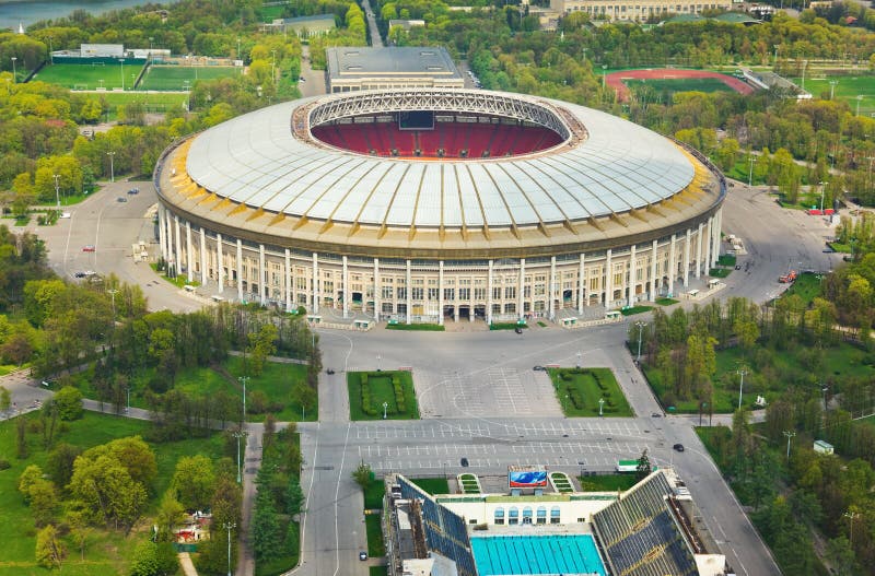 Στάδιο Luzniki στη Μόσχα, Ρωσία στοκ φωτογραφία με δικαίωμα ελεύθερης χρήσης