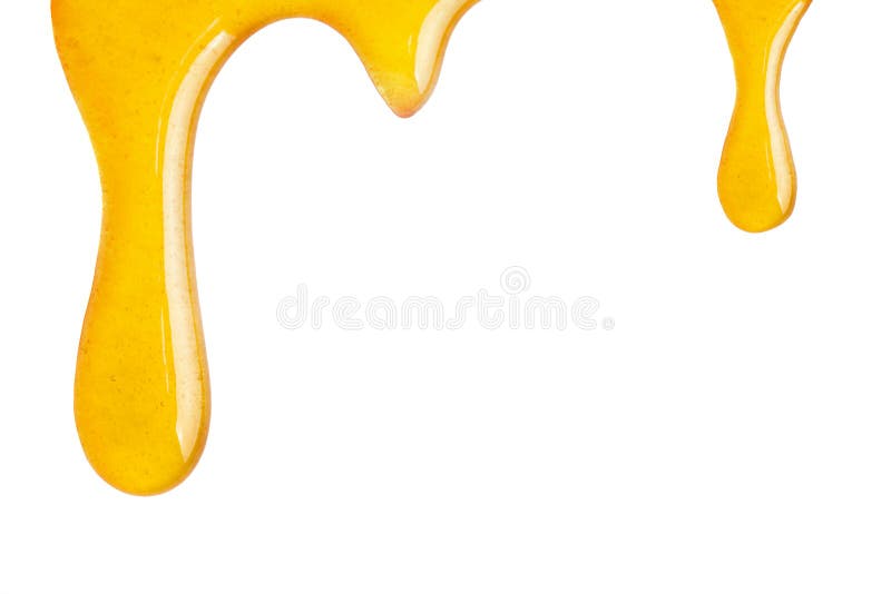 Honey dripping isolated on white. Honey dripping isolated on white