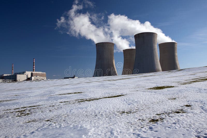 Cooling Towers at a power plant - Dukovany. Cooling Towers at a power plant - Dukovany
