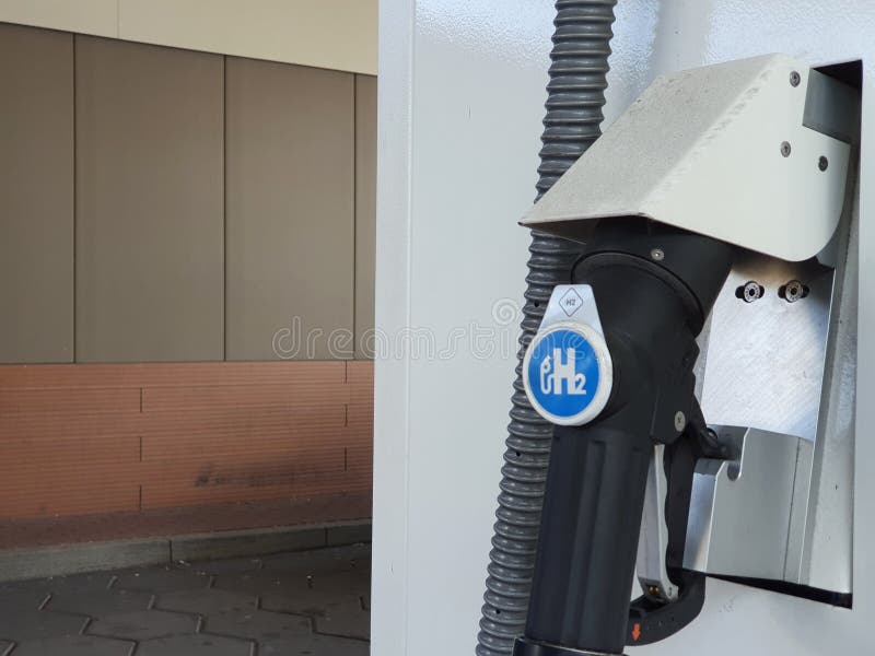 Hydrogen Station for refuel the car on a patrol station. Duisburg, Germany 31 May 2020. Hydrogen is a green energy and environmentally friendly. Hydrogen Station for refuel the car on a patrol station. Duisburg, Germany 31 May 2020. Hydrogen is a green energy and environmentally friendly