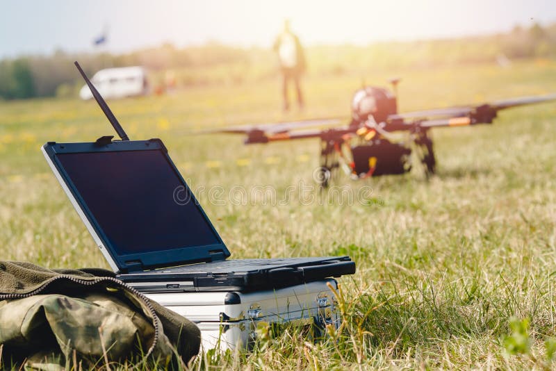 Laptop station to launch military weapons drones fuel hydrogen and electricity. Laptop station to launch military weapons drones fuel hydrogen and electricity.