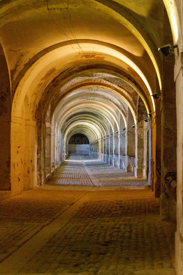 Σταύλοι σε Sant Ferran Castle στοκ εικόνες Σταύλοι σε Sant Ferran Castle στοκ εικόνες