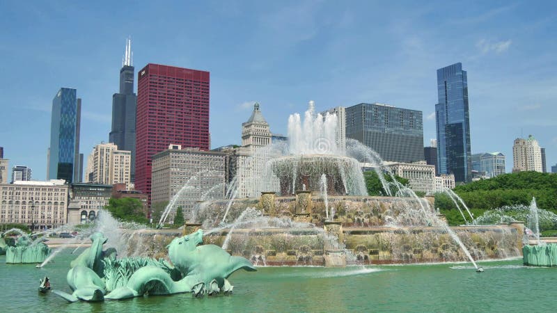 Στο κέντρο της πόλης ορίζοντας του Σικάγου από την άποψη πηγών Buckingham