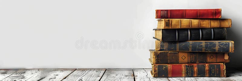 στοίβα παλιών βιβλίων. ένα πλούσιο κομμάτι βιβλίων ανάγνωσης σε λευκό φόντο. έννοια της ακαδημαϊκής βιβλιογραφίας συλλογής στοκ φωτογραφία με δικαίωμα ελεύθερης χρήσης