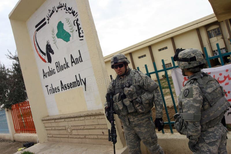 US Army Soldiers check at Checkpoint in Kirkuk,Iraq. US Army Soldiers check at Checkpoint in Kirkuk,Iraq.