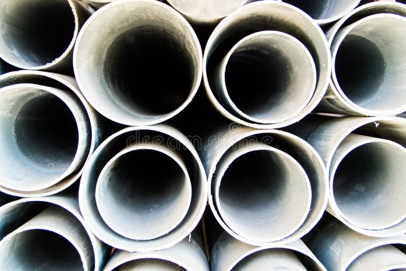 Στρογγυλός σωλήνας PVC στοκ εικόνες με δικαίωμα ελεύθερης χρήσης