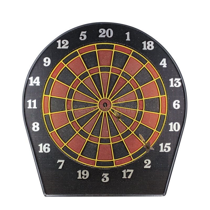 Στόχος Dartboard που απομονώνεται στο άσπρο υπόβαθρο στοκ εικόνες με δικαίωμα ελεύθερης χρήσης Στόχος Dartboard που απομονώνεται στο άσπρο υπόβαθρο στοκ εικόνες με δικαίωμα ελεύθερης χρήσης