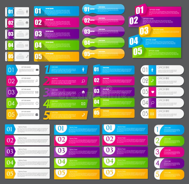Συλλογή των προτύπων Infographic για την επιχείρηση διανυσματική απεικόνιση Συλλογή των προτύπων Infographic για την επιχείρηση διανυσματική απεικόνιση
