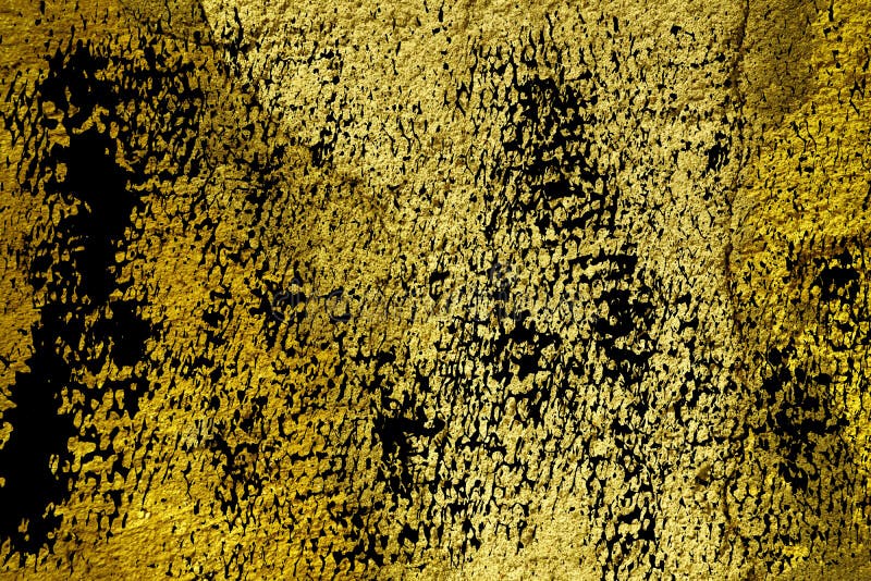 Συγκεκριμένη σύσταση ασβεστοκονιάματος Grunge η εξαιρετικά κίτρινη, επιφάνεια πετρών, βράχος ράγισε το υπόβαθρο για την κάρτα