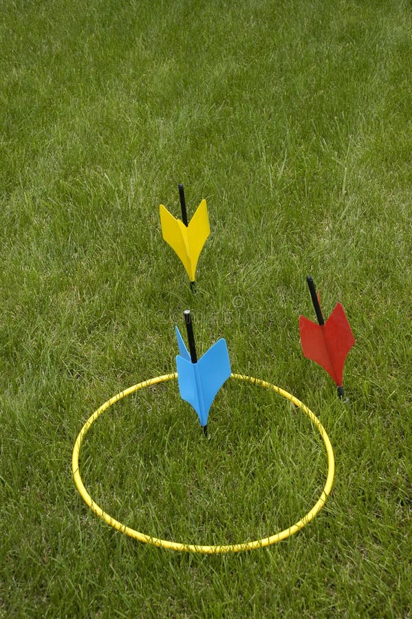 Set of lawn darts, also known as Jarts. This game was made illegal because people were getting injured from the spikes. Popular yard game for families and outdoor parties. Set of lawn darts, also known as Jarts. This game was made illegal because people were getting injured from the spikes. Popular yard game for families and outdoor parties.