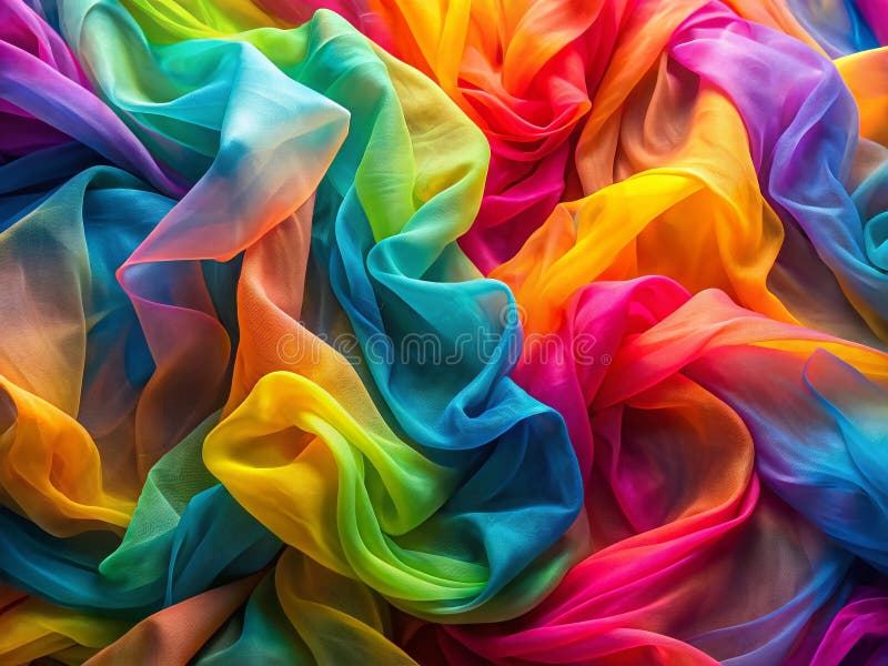 Συναρμογή της αφηρημένης υφής του παστέλ Neon Abstract Fabric A Swirling Symphony of Color and Texture for a Modern Internal ή διανυσματική απεικόνιση
