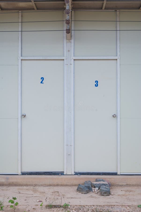 Usual two doors at the entrance to a room No. 2 and 3. Usual two doors at the entrance to a room No. 2 and 3
