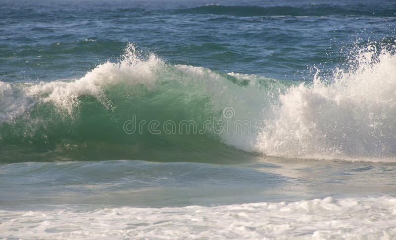 Crashing wave, atlantic ocean coastline. Crashing wave, atlantic ocean coastline