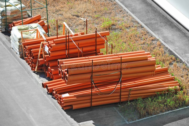 Συσσωρευμένος σωλήνας PVC στοκ φωτογραφία με δικαίωμα ελεύθερης χρήσης